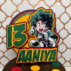 Anime Custom Cake Topper5 Birthday Party 3D 3-D CUSTOM Anime Cake ...