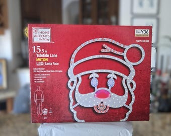 LED Motion Stocking (10" 3-pack) or Santa Face (15.5")