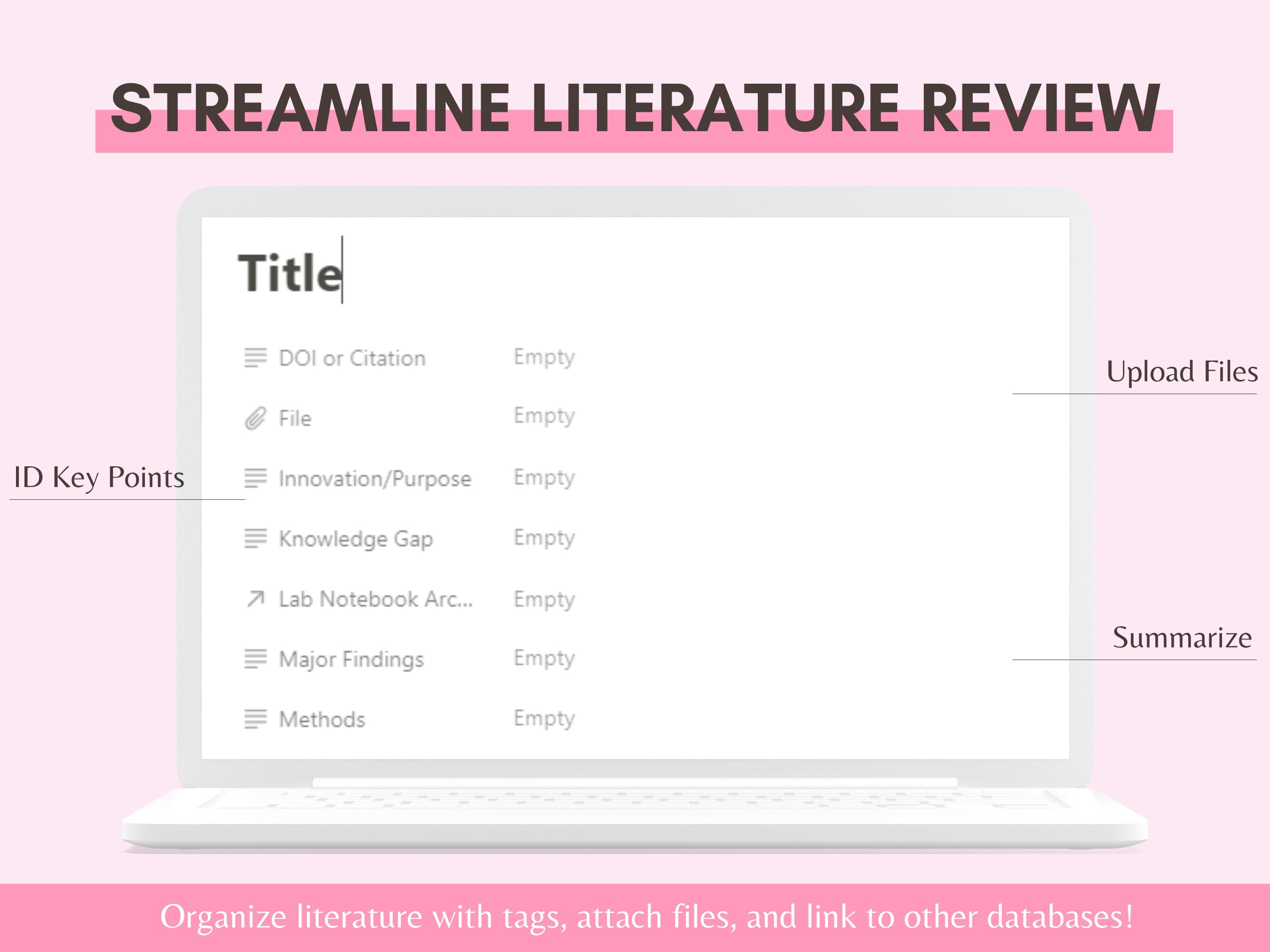 Research Lab Notebook Notion Template for Phd Students, Researchers