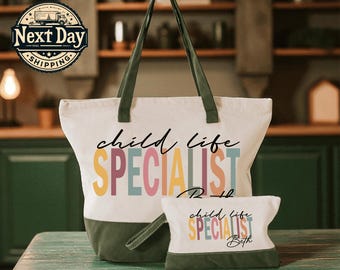 Custom Child Life Specialist Tote Bag, Pediatric Support Gift, Hospital Child Care Worker Bag, Emotional Support Team Appreciation Tote