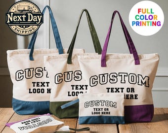Custom Canvas Tote Bag, Add Your Logo, Artwork or Text, Custom Bulk Orders, Your Design Here, Business Logo Bag