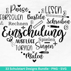 Archivo de trazador alemán inscripción escolar svg png - inicio de la escuela svg - dichos de inicio de la escuela - Cricut Silhouette - regalo de inscripción escolar inicio de la escuela png