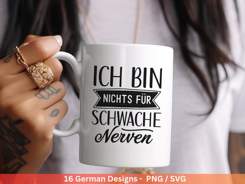 Deutsche Sprüche für Beutel Plotterdatei Taschensprüche Bundle svg Jutetasche plotten svg Cricut Silhouette Eine von den Juten Bild 2