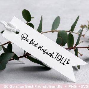 Deutsche Plotterdatei Danke Best Friends Svg Bundle Cricut Silhouette Lieblingsmensch Svg Schön das es dich gibt Du bist Toll Svg Bild 5