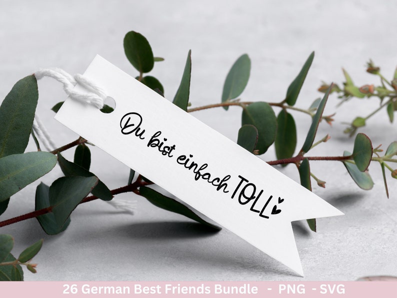 Deutsche Plotterdatei Danke Best Friends Svg Bundle Cricut Silhouette Lieblingsmensch Svg Schön das es dich gibt Du bist Toll Svg Bild 5