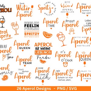 Deutsche Plotterdatei Aperol svg png Bundle Holy Aperoli svg Aperol Spritztour svg Cricut Silhouette Studio Plotterdatei SVG Bild 1