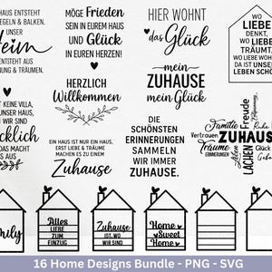 Plotterdatei Einzug svg -  Home Zuhause Schriftzug Sprüche svg - Einzugsgeschenk - Umzug Svg - Haus Laserdatei  Geschenk - Cricut Home Svg