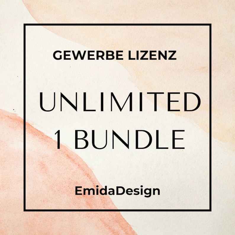 Lizenz Unlimited 1 Bundle/Datei EmidaDesign Bild 1