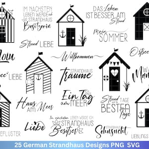 Plotter file beach maisons bundle - beach house svg - maritime svg - clipart nautique - dictons maritimes - bienvenue dans le nord svg - Cricut