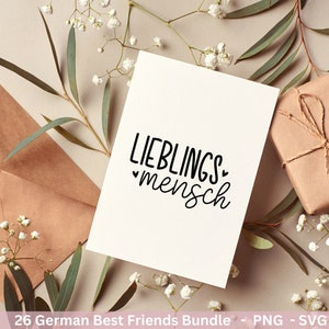 Deutsche Plotterdatei Danke Best Friends Svg Bundle Cricut Silhouette Lieblingsmensch Svg Schön das es dich gibt Du bist Toll Svg Bild 8