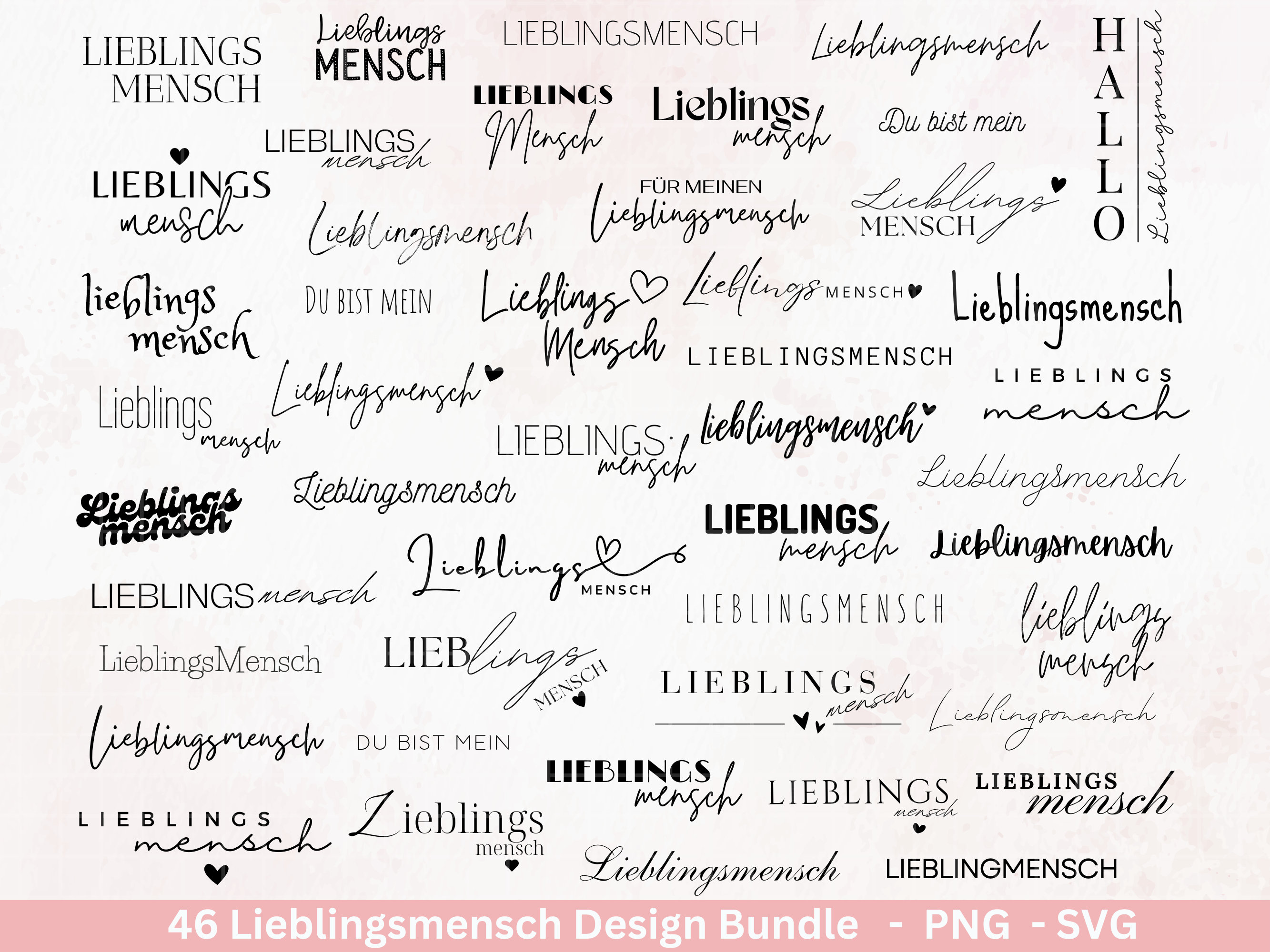 German plotter file Favorite person - You are great - Cricut Silhouette Studio plotter file - Heart person gift - With love SVG bundle