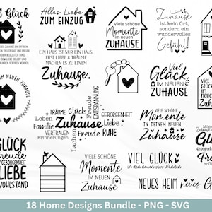 File plotter in movimento in formato svg - Scritte per la casa in formato svg - Regalo di inaugurazione della casa - Trasloco in formato svg - File laser per la casa in formato regalo - Cricut Home in formato svg