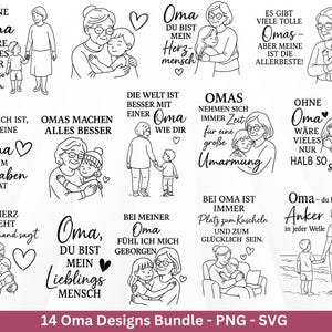 Plotter file Grandma - Grandmother - Grandma svg - German sayings svg - Family svg - Cricut svg - Laser file Grandma - Gift Grandma - Mother's Day Grandma