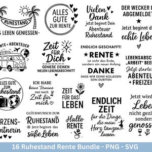 Plotter file pension - pensioner sayings - gift pension - heart svg - retirement svg - German sayings - laser file pension - retirement gift