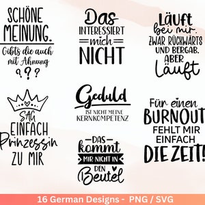 Deutsche Sprüche für Beutel Plotterdatei Taschensprüche Bundle svg Jutetasche plotten svg Cricut Silhouette Eine von den Juten Bild 10