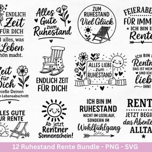 Plotter file pension - pensioner sayings - gift pension - heart svg - retirement svg - German sayings - laser file pension - retirement gift