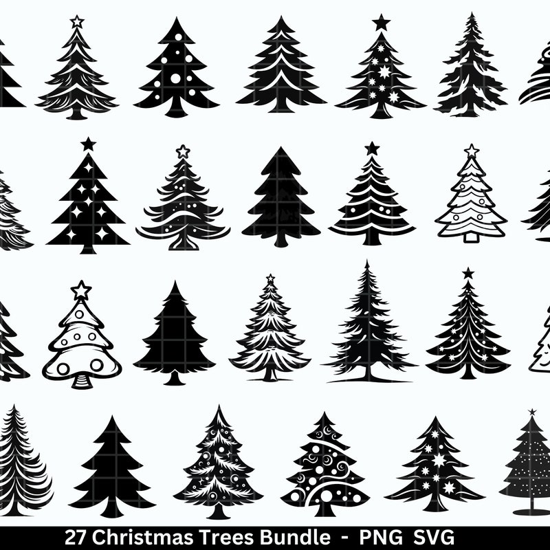 Christmas Tree Svg Files - Etsy
