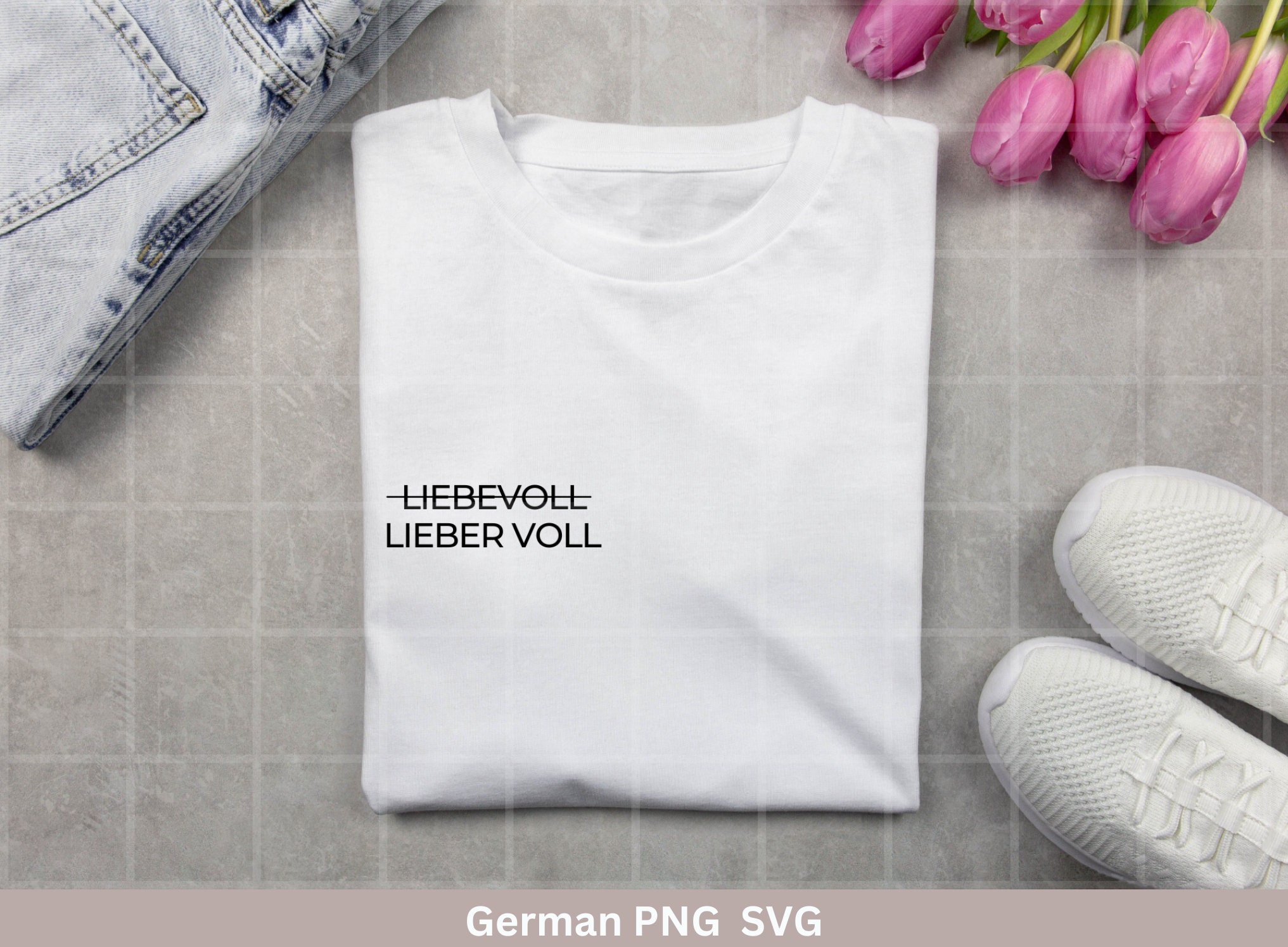 German Lieber voll als liebevoll Plotterdatei Shirt Svg Png Etsy.de