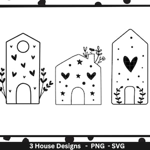 Plotterbestand winter cottage svg - Home plotterbestand - Clipart plotterbestand - Cricut Silhouette Studio snijbestand - Harthuizen