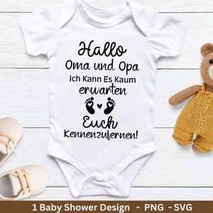 German Plotter File - Grandma and Grandpa Gift - Baby Shower Gift Svg - You Will Be Grandma - Cricut Svg . You're going to be a grandpa - baby surprise