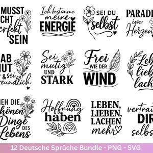 German sayings plotter file - Positive sayings svg - Favorite person svg - Inspirational quotes - Positive sayings svg - Dandelion svg