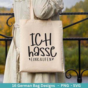 Deutsche Sprüche für Beutel Plotterdatei Taschensprüche Bundle svg Jutetasche plotten svg Cricut Silhouette Eine von den Juten Bild 9