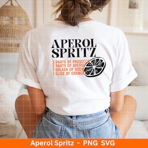Aperol Spritz SVG PNG - Aperol SVG - Aperol Spritztour SVG - Cricut Silhouette Studio file plotter SVG - Camicia Aperol Spritz SVG - Digitale