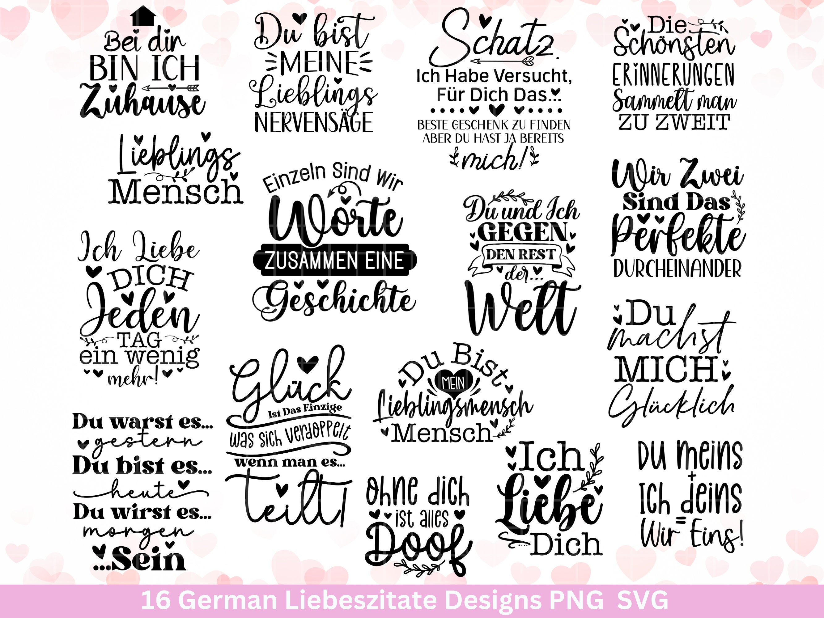 Plotterdatei Liebe Zitate Deutsch Svg - Liebling Herz Svg - Liebe svg -  Cricut Silhouette Bundle - ich Liebe dich Clipart - Liebe Bundle - Etsy  Österreich, image size:2666x2000