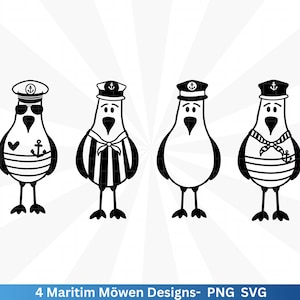 Plotterdatei Möwe - Maritim Svg Png - Moin Seemann - Möwe Maritim Svg - Willkommen im Norden Svg - Cricut Silhouette Studio - Plottern