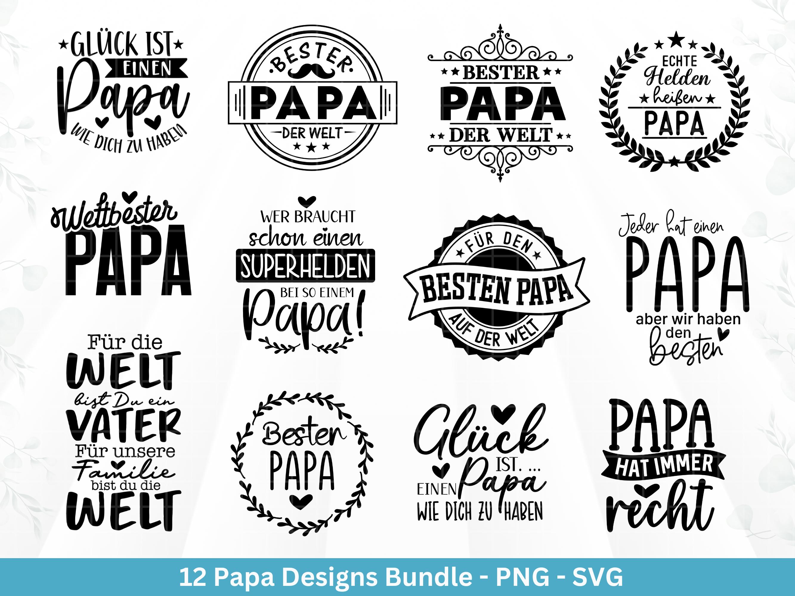 German plotter file Dad - Father's Day gift - Dad svg - German sayings svg - Family svg - Cricut svg - Laser file Dad - Gift Dad