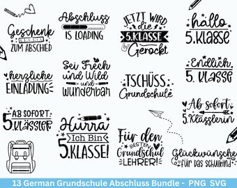 German plotter file elementary school graduation svg png - elementary school farewell svg - elementary school sayings - Cricut Silhouette - elementary school farewell