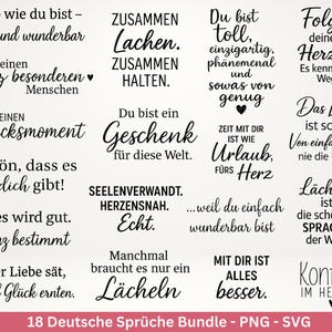 German sayings plotter file - Positive sayings svg - Svg file love - Thank you svg - Positive sayings svg - Laser file saying svg - Cricut