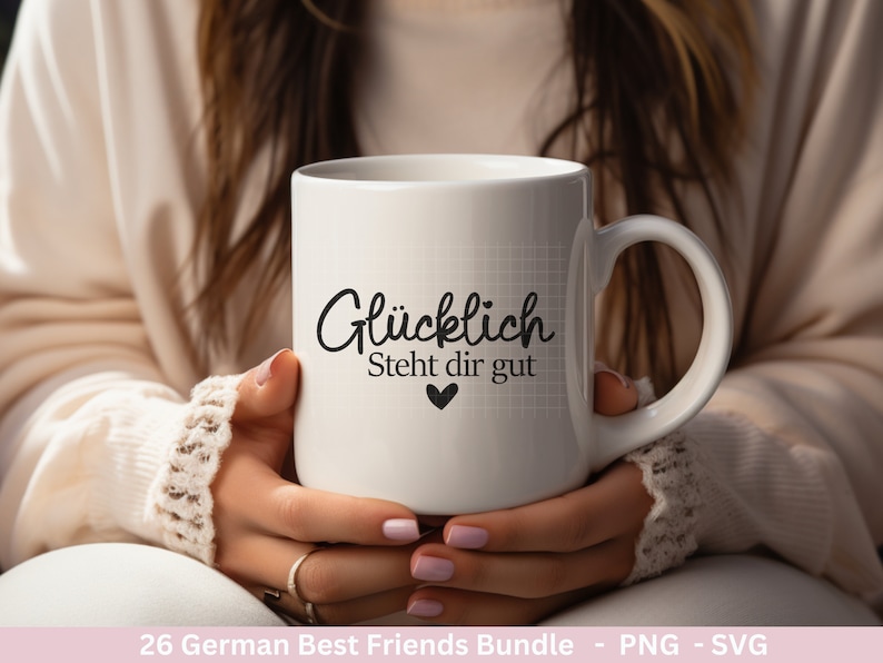 Deutsche Plotterdatei Danke Best Friends Svg Bundle Cricut Silhouette Lieblingsmensch Svg Schön das es dich gibt Du bist Toll Svg Bild 6