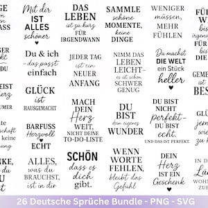 Fichier de tracé de dictons allemands - Dictons positifs svg - Personne préférée svg - Citations inspirantes - Dictons positifs svg - Rub ons - Cricut