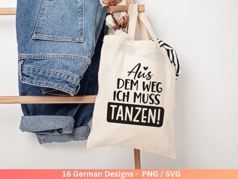 Deutsche Sprüche für Beutel Plotterdatei Taschensprüche Bundle svg Jutetasche plotten svg Cricut Silhouette Eine von den Juten Bild 5