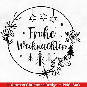 Archivo de trazador de Navidad svg png - archivo de trazador Navidad Alemán - letras Navidad - Silueta Cricut Descargar - oh árbol de Navidad