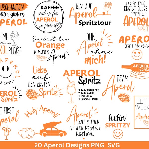 German Aperol svg png bundle - Holy Aperoli svg - Aperol jaunt svg - Cricut Silhouette Studio plotter file SVG - Digital - Shirt svg