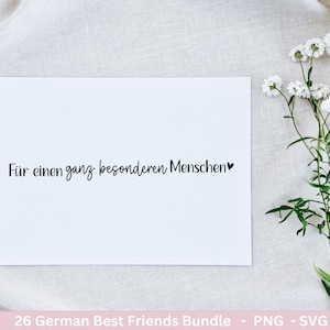 Deutsche Plotterdatei Danke Best Friends Svg Bundle Cricut Silhouette Lieblingsmensch Svg Schön das es dich gibt Du bist Toll Svg Bild 3