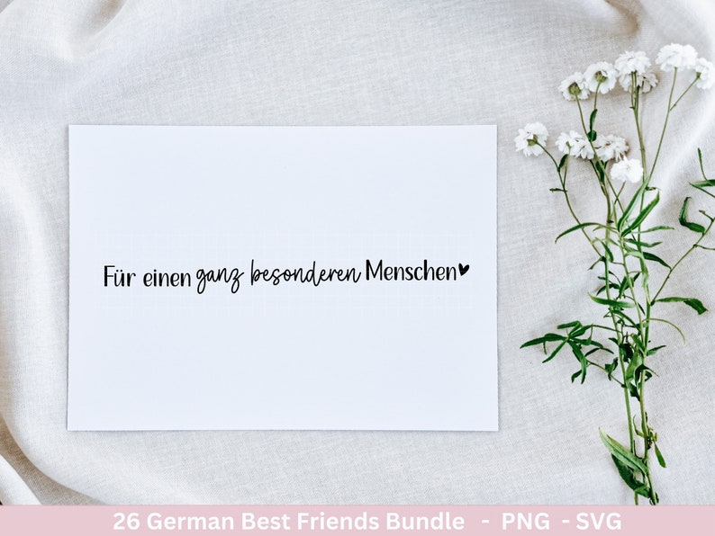 Deutsche Plotterdatei Danke Best Friends Svg Bundle Cricut Silhouette Lieblingsmensch Svg Schön das es dich gibt Du bist Toll Svg Bild 3