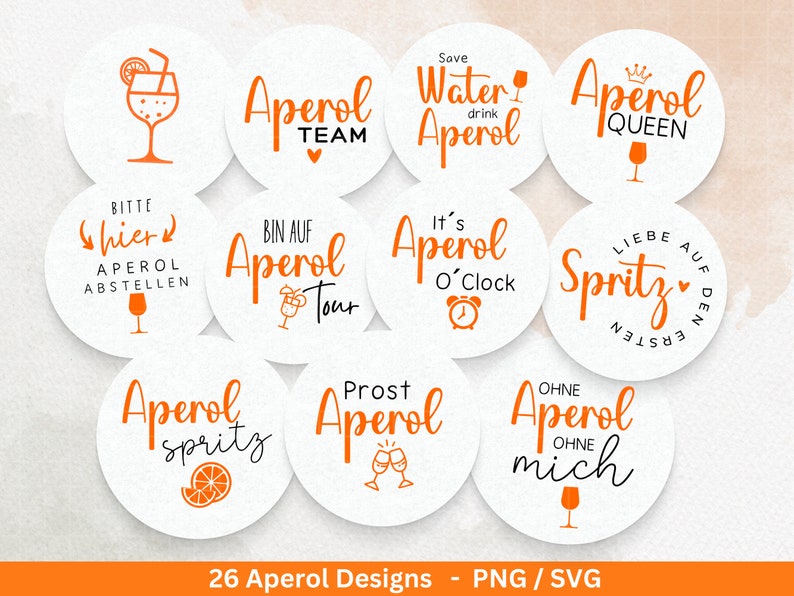 Deutsche Plotterdatei Aperol svg png Bundle Holy Aperoli svg Aperol Spritztour svg Cricut Silhouette Studio Plotterdatei SVG Bild 4