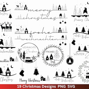 Weihnachten  Plotterdatei Svg Png - Plotterdatei Home - Schriftzüge Weihnachten deutsch - Silhouette Cricut Download - Weihnachtsgeschenk