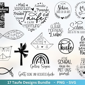 Plotterdatei Taufe - Taufgeschenk - Taufe Svg - Taufsprüche - Laserdatei Taufe - Kommunion Svg - Heiliges Kreuz Svg - Konfirmation Svg