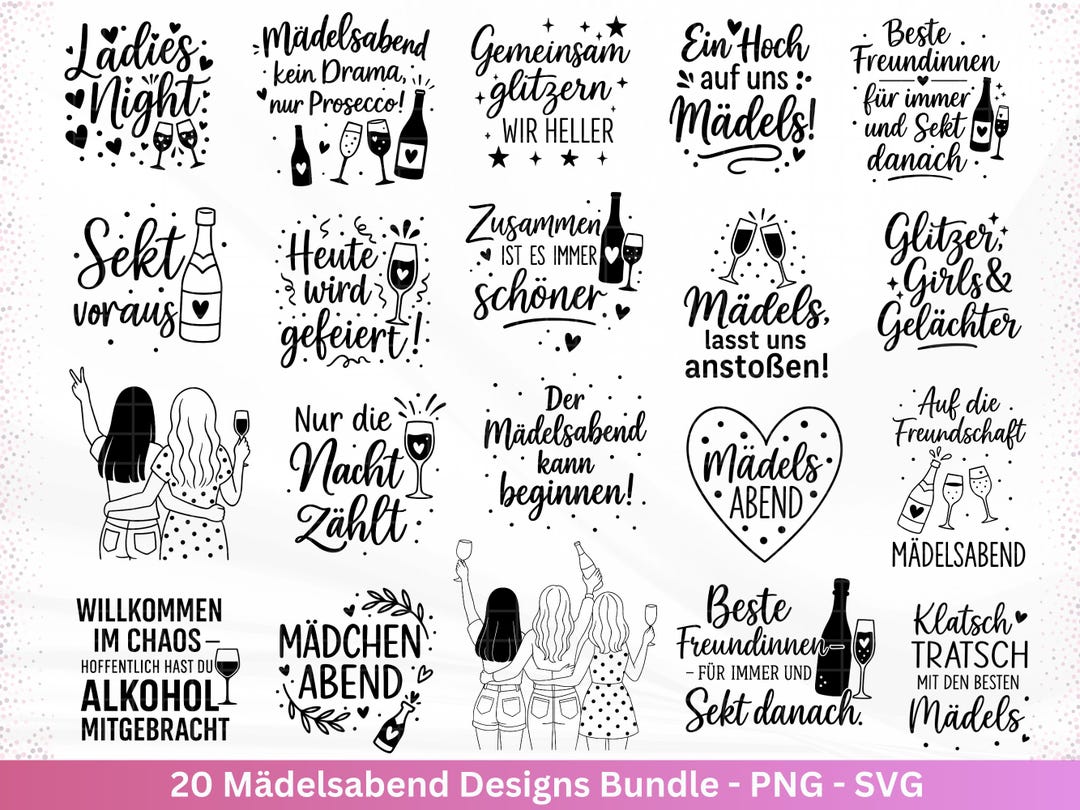 Plotter File Friendship - Party Svg - Girls' Night Svg - Sayings Svg ...