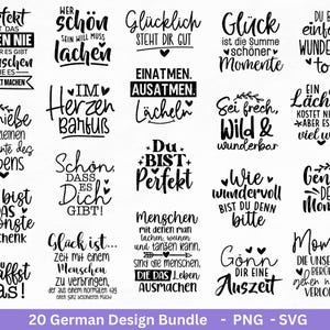 Deutsche Sprüche für Beutel Plotterdatei - Taschensprüche Bundle svg -  Jutetasche plotten svg - Cricut Svg - Lustige Sprüche Svg - Geschenk