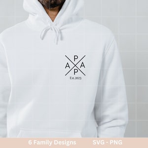Family names plotter file Dad svg Mom svg Mini svg Cricut Silhouette Studio Family outfit Boss Shirt svg Initials png image 7