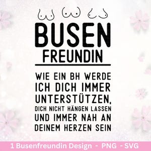 Plotterdatei Busenfreundin - Beste Freundin- Busenfreundin Svg - Geschenk Freundin - Schwester Svg - Freundschaftssprüche - Freundschaft Svg