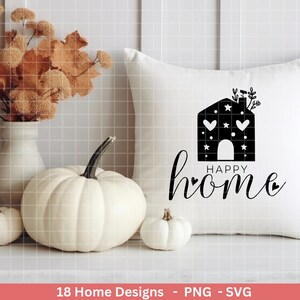 Plotterdatei Home svg Zuhause Schriftzug Sprüche svg Clipart Plotterdatei Deutsch Cricut Silhouette Studio Plotterdatei digital Bild 3