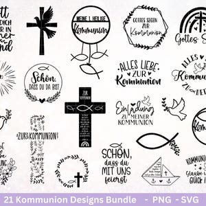 Plotterdatei Kommunion - Kommuniongeschenk - Einladung Kommunion - Laserdatei Kommunion - Kommunion Svg - Kommunion Deko - Taufe Svg Cricut