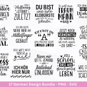 Dictons allemands pour le fichier de traceur de sacs - Paquet de dictons de poche svg - Sac de jute traçant svg - Cricut svg - Dictons drôles svg - Cadeau