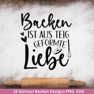 Deutsche Plotterdatei backen backen svg Bundle Plätzchen svg Deutsche